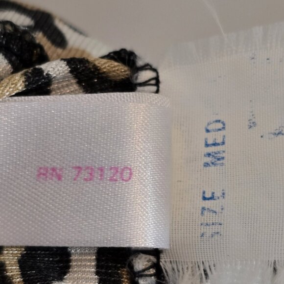 Frederick's Of Hollywood Size M Vintage Leopard Slip Dress Gown Sheer w/ Slit - Picture 15 of 16